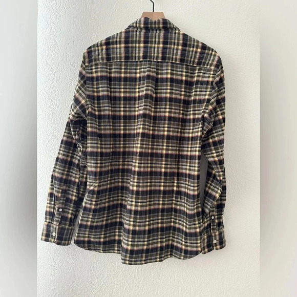 Everlane The Brushed Flannel Shirt Beech Plaid Size Large NWT $90 MSRP - Picture 10 of 13